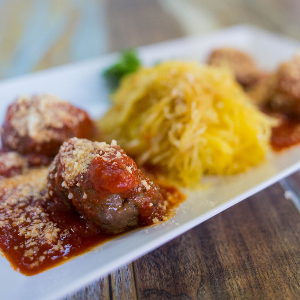 Meatballs with Spaghetti Squash